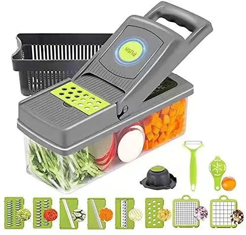 Multifunctional Chopper Slicer with 8 Blades