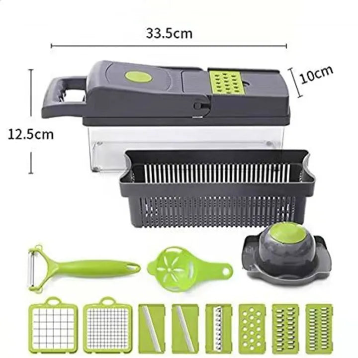 Multifunctional Chopper Slicer with 8 Blades