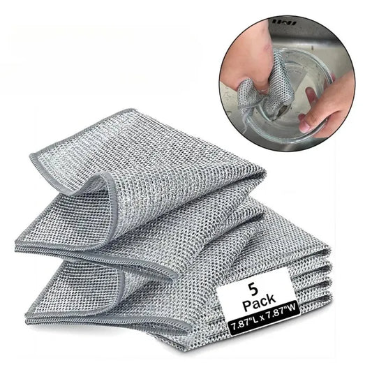 Wire Cleaning Dishcloth Set 5PCS